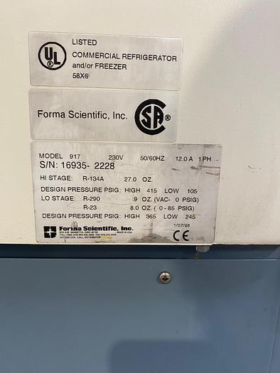 Used FORMA SCIENTIFIC 917