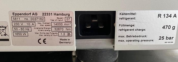 Used EPPENDORF 5810 R