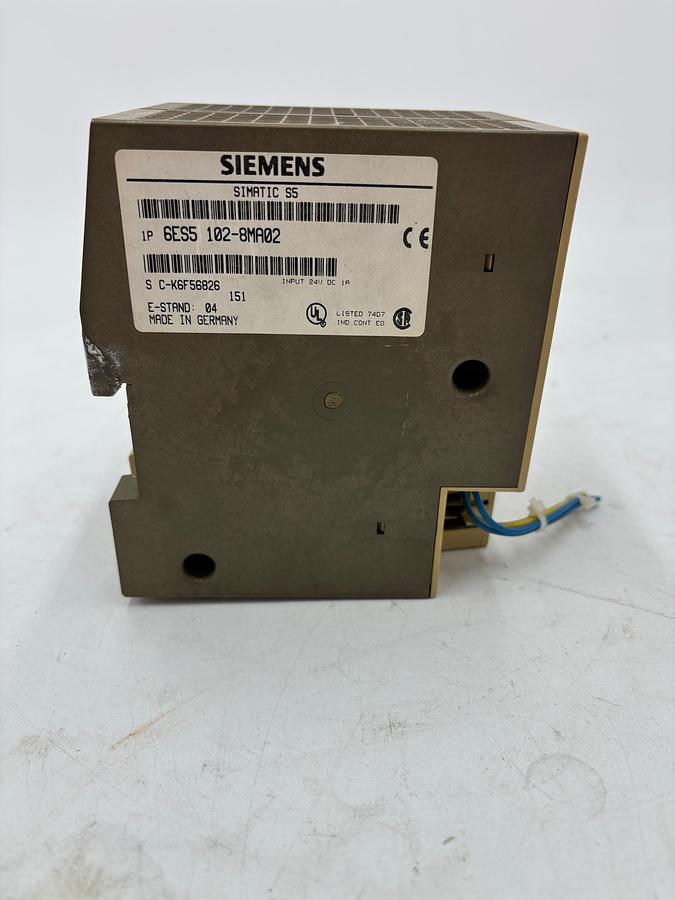 Used Siemens SIMATIC S5-100U CPU 102