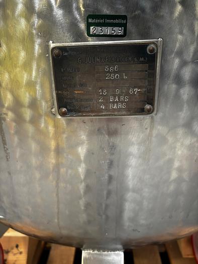 Used 1967 G.JULIN&FILS ROUEN 260 Litres