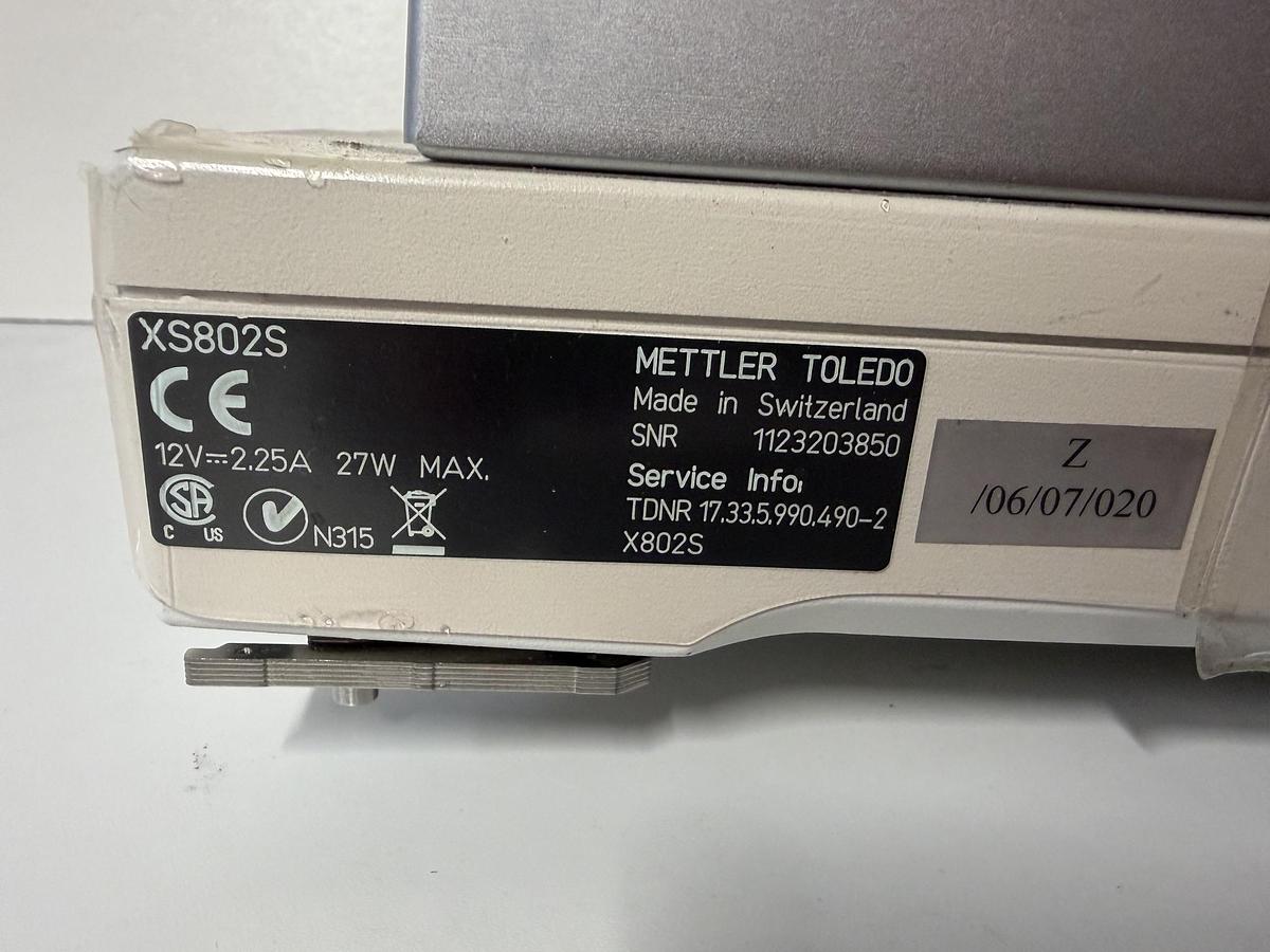 Used METTLER TOLEDO XS802S