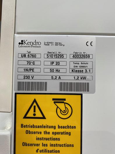 Used HERAEUS UB 6760