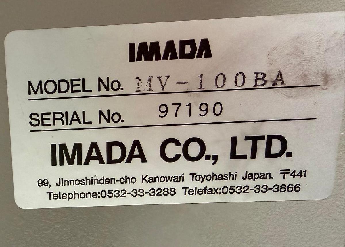 Used IMADA MV-100 BA