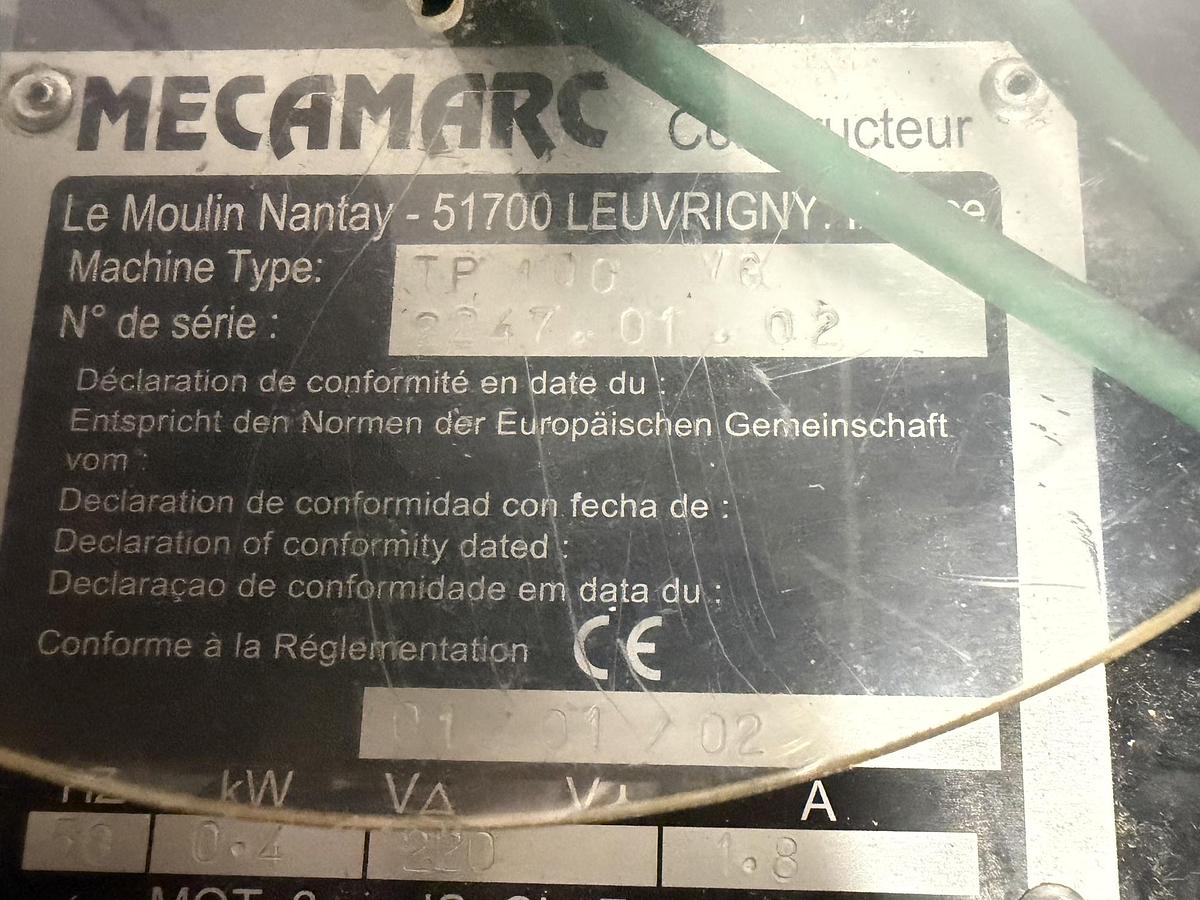 Used MECAMARC TP100 VG