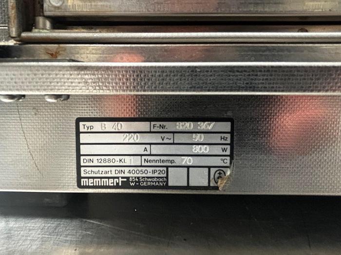 Used MEMMERT B 40