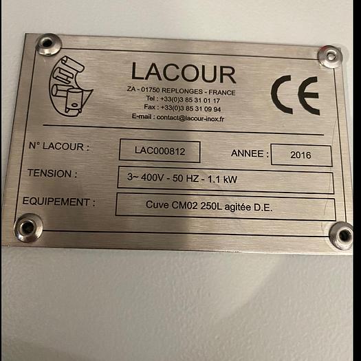 Used 2016 LACOUR 250 Litres