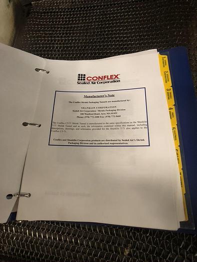 Used SHANKLIN MODEL CT-T71 HEAT SHRINK TUNNEL