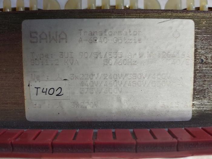 Gebraucht Dreiphasen Transformator, 3UI 90/51/555 SAWA,  gebraucht
