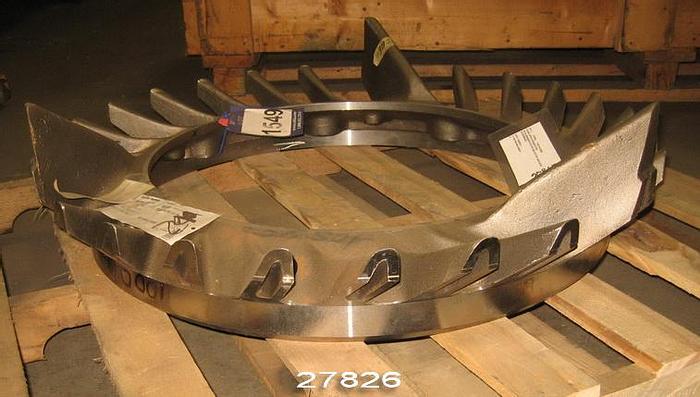 Used Voith SLUSHMAKER 34" Slushmaker Rotor And Stator, 34-114A Rh,
Defibering Ring 34Cc-122, 410Ss, New #27826