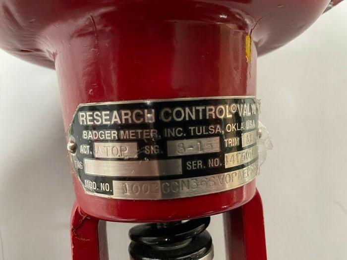Used Bagder Meter Type BLRA Model 4 Research Control Valve 1002GCN36SV0PAEP36