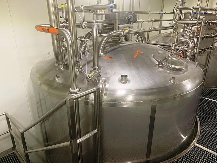 Used Tank, 13,000 Gallon, S/st, Jkt, Agit, Feldmeier, (2) 6600 #C743912