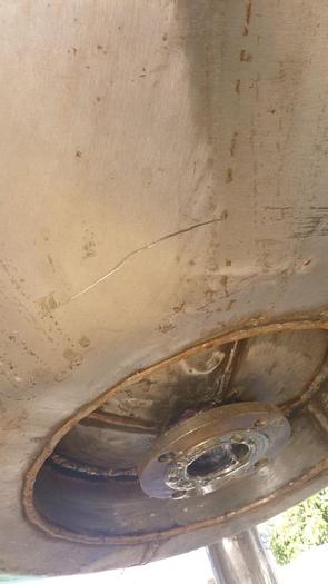 Used Tank, 690 Gallon, 316 Stainless Steel, 70" x 39", Jacketed, OT/CB #S743438