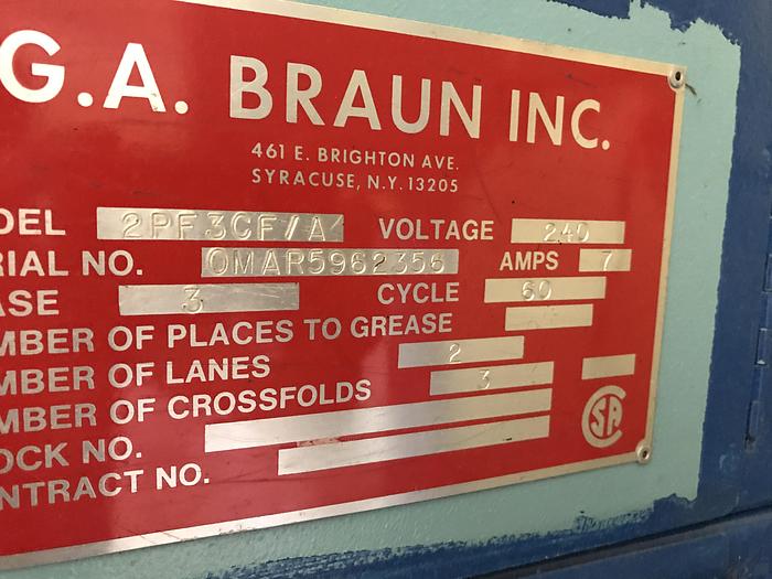 Used 1996 BRAUN TWO LANE FOLDER