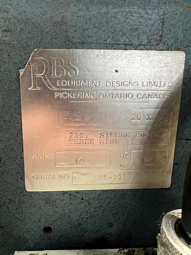 Used USED RBS SEMI-AUTOMATIC L BAR SEALER