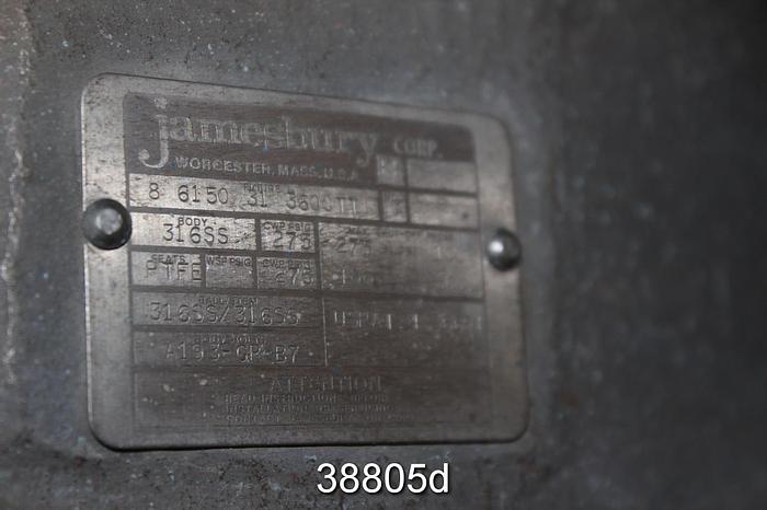 Used Neles Jamesbury 8" Ball Control Valve, 8-6150-31-3600 TT #38805