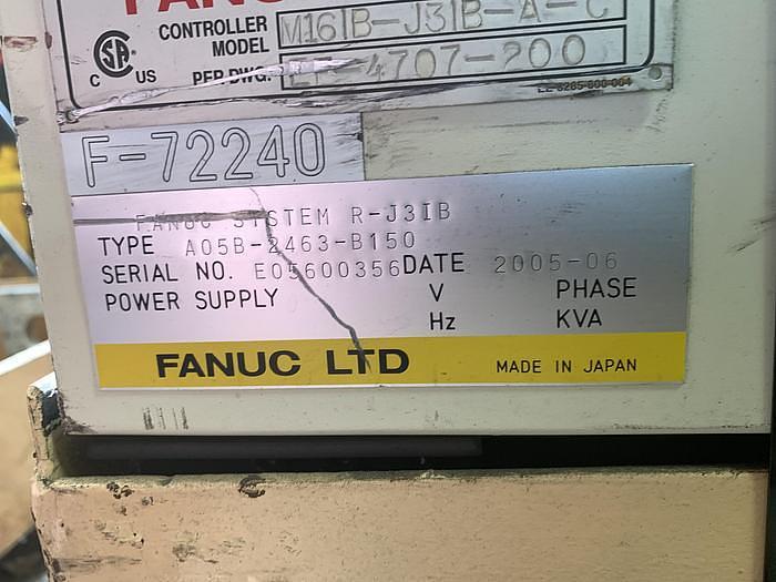 Used FANUC M16iB/20 6 AXIS CNC ROBOT WITH FANUC RJ3IB CONTROLLER