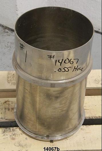 Used Bird 100 Pressure Screen Basket, .050" Perf. Standard, Wst136501030Gnc #14067