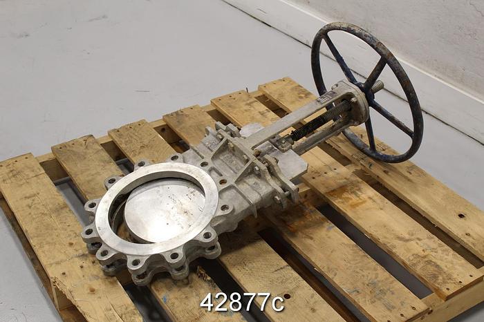 Used Flow Control Components 10" Hand Operated Knife Gate Valve #42877