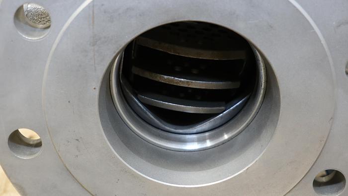 Used Neles Controls Q-R21CA04CCJDM 4" Vee Ball Valve With Q-Trim Technology #44605