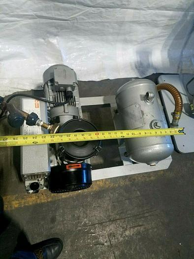 Used 2007 Busch RA025 Vacuum Pump Vacume with Receiver Tank Runs Perfectly