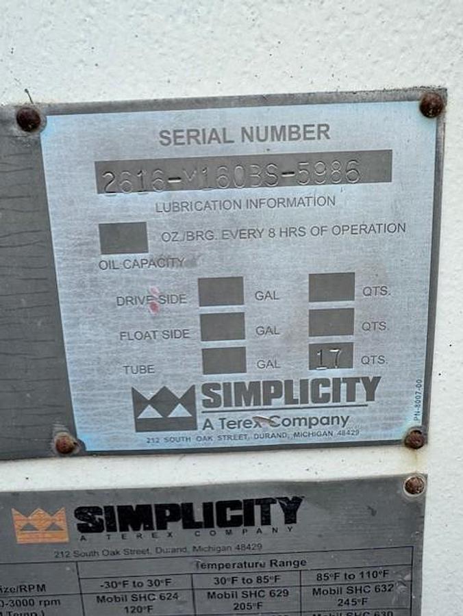 Used Terex 6X16 Double Deck Screen