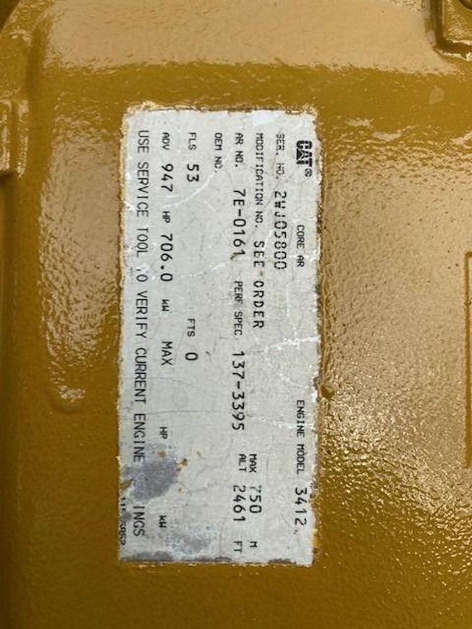 Used Cat 635KW GenSet