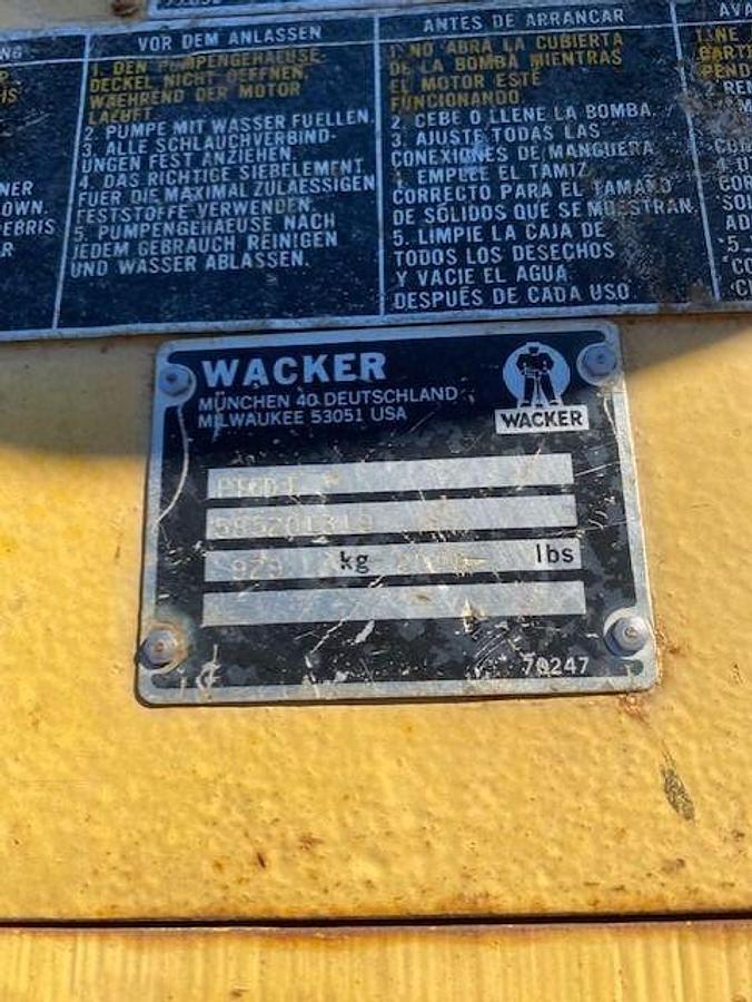 Used Whacker Portable 6X6 Pump