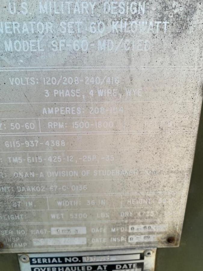 Used Fermont 60KW Generators (2 Used)