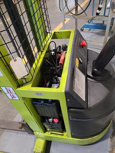 Used Clark 1500 Lb Pallet Jack Fork Lift Model CSM7 Lift Height 88" Power Lift & Power Drive