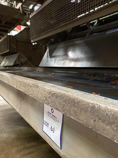 Used Steel Conveyor belt 8m L 1m W