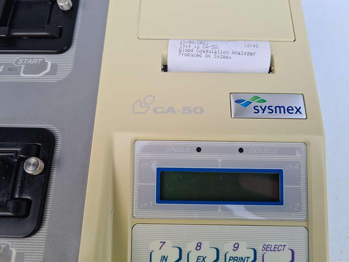 Used Sysmex CA-50 Automated blood coagulation analyzer