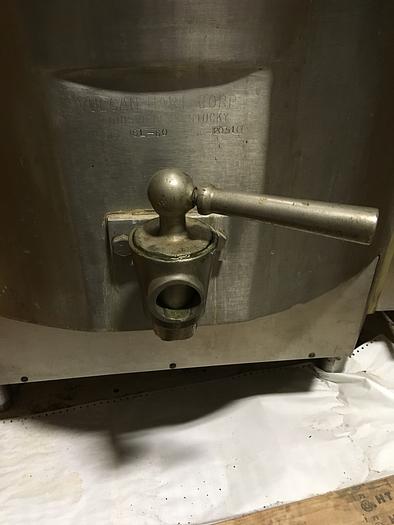 Used VULCAN #GL60E 60 GAL. NAT. GAS STEAM KETTLE WITH S/S COVER, 1.5" TANGENT DRAW OFF VALVE, only @ AMERICA'S STEAM KETTLE HEADQUARTERS ! (STOCK #573).