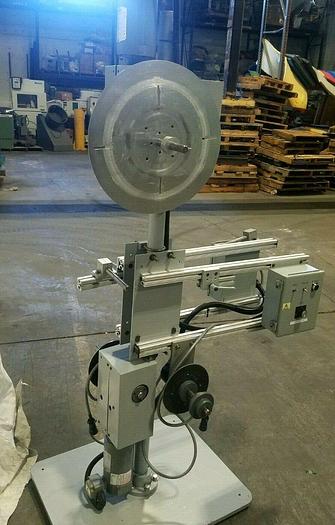 Used Motorized Stock Reel with Boston Gear Controls material payoff Feed