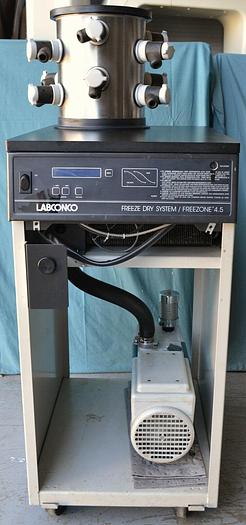 Used Labconco Freeze Dry System / FreeZone 4.5 With Thermo Savant VLP200 ValuPump