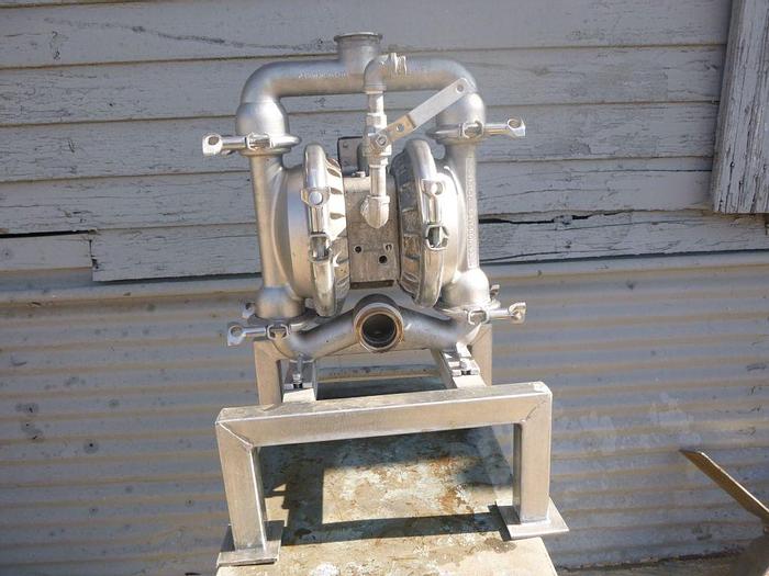 Used Pump, Diaphragm, 1.5", 316 S/st, Wilden, Mdl M4, 73 GPM, B #S744181