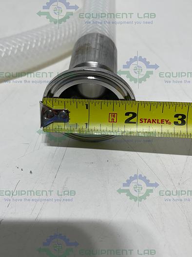 Used Saint Gobain 23035763 Pure Fit 96" Hose w/ 1 1/2" to 3/4" Sanitary Fitting 90PSI