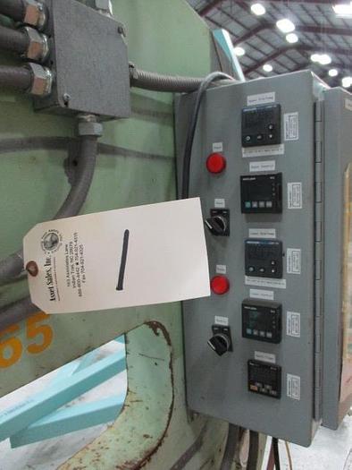 Used Zephyr single shot riveter/ hot dimpler, 36" throat, temperature / process controls.