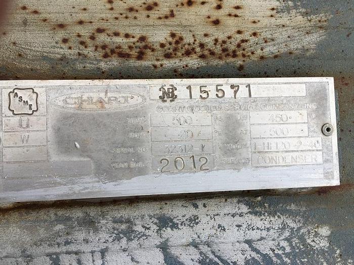 Used Used Chart Cooler Service Co. Inc. Air Fin Cooler Model 1-HF120-2-40