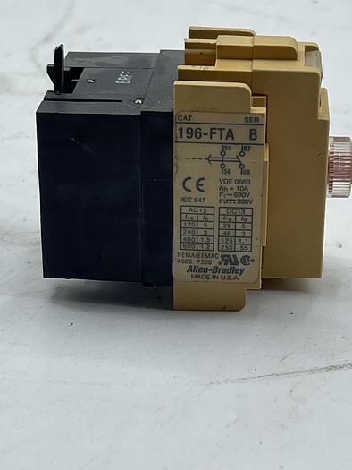 Used AB ALLEN BRADLEY 196-FTA Ser B