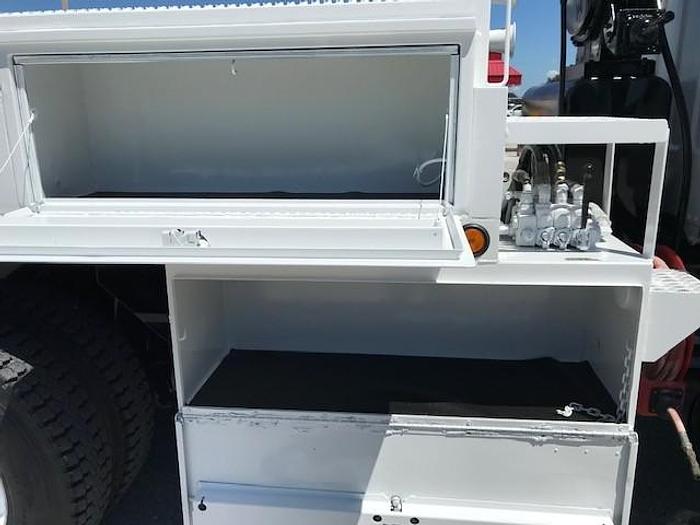 Used 2007 Freightliner M2-106 6X6 12ft Flatbed Winch Truck - C87324