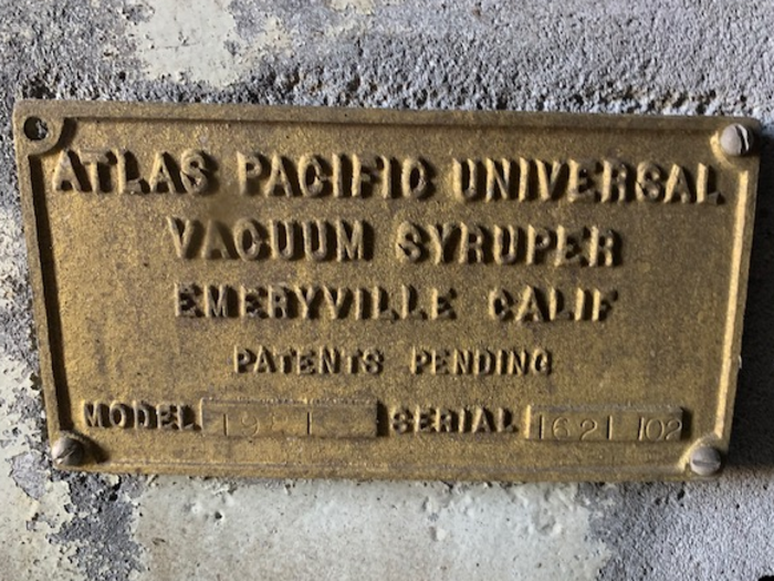 Used Atlas -Pacific Pre-Vacuum Syruper