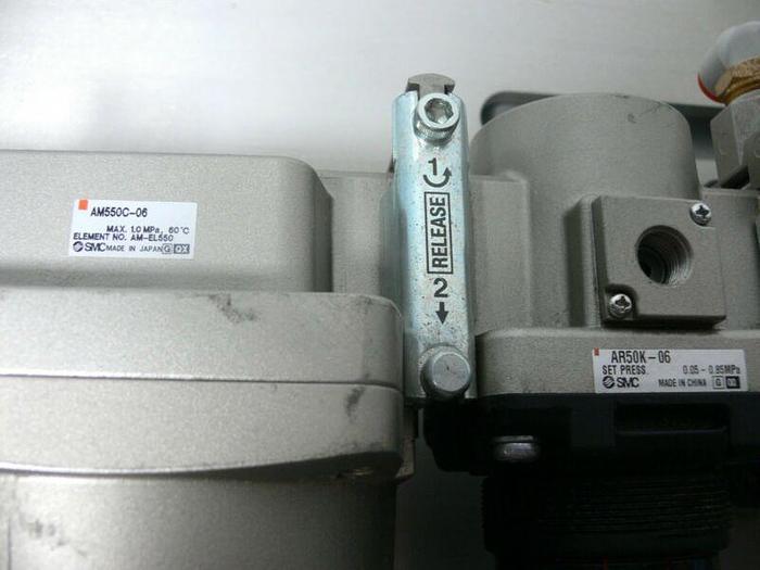 Used SMC Pressure Filter System VHS50-06 AF50-06 AR50K-06 AM550C-06 AV5000-06-5DZ