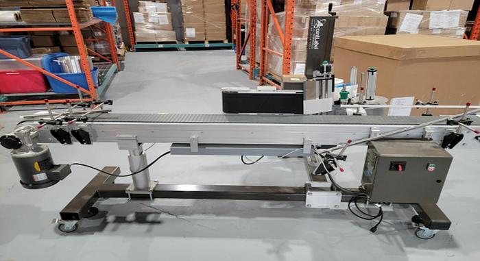 Used Used Accent Label Automatic Wraparound Pressure Sensitive Labeler