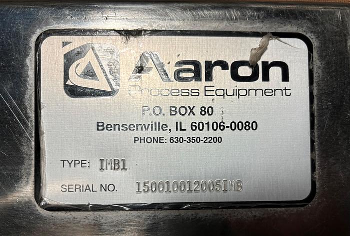 Used Used Aaron Process 1 Cubic Foot Double Ribbon Blender, Model IMB1