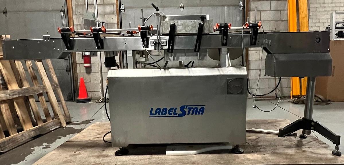 Used Used Label Star Automatic Pressure Sensitive Wraparound Labeler, Model 1-DX