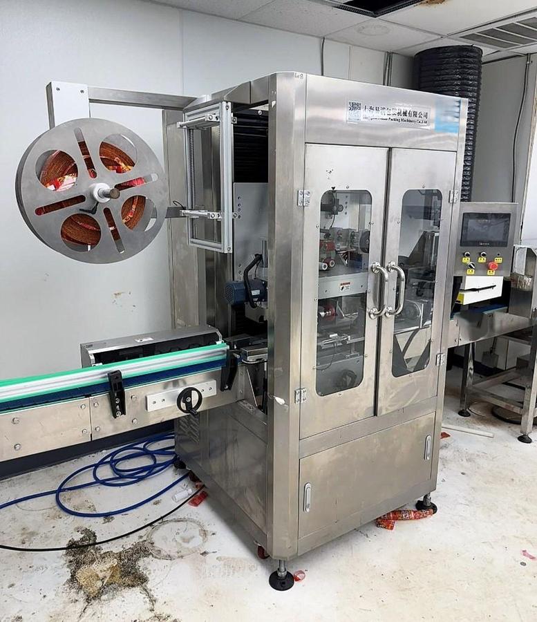 Used Used Shangai Yiman Shrink Sleeve Labeling Machine