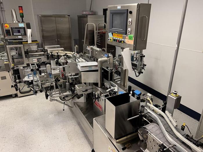 Used Used Accraply Front/Back and Wraparound Pressure Sensitive Labeler, Model 35PW-S