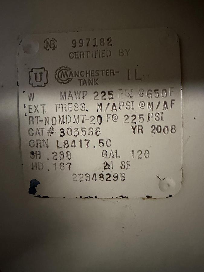 Used Used Ingersoll Rand Air Compressor with Air Dryer, Model UP6-15CTAS-150 W