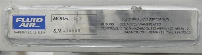 Used Used Fluid Air Stainless Steel Hammermill. Model 003