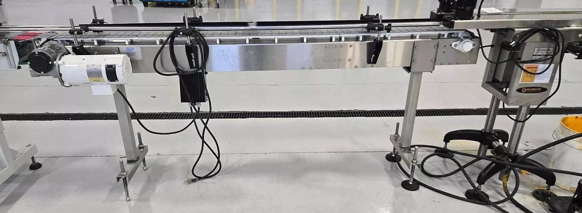 Used Used E-PAK 7-1/2’ Long Stainless Steel Motorized Conveyor